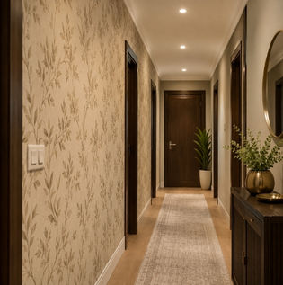 Textured Vinyl Wallpaper for Hallway Feature Walls