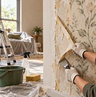 How to Remove Old Wallpaper Without Damaging the Wall