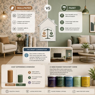 Wallpaper vs Paint Comparison for Home Walls