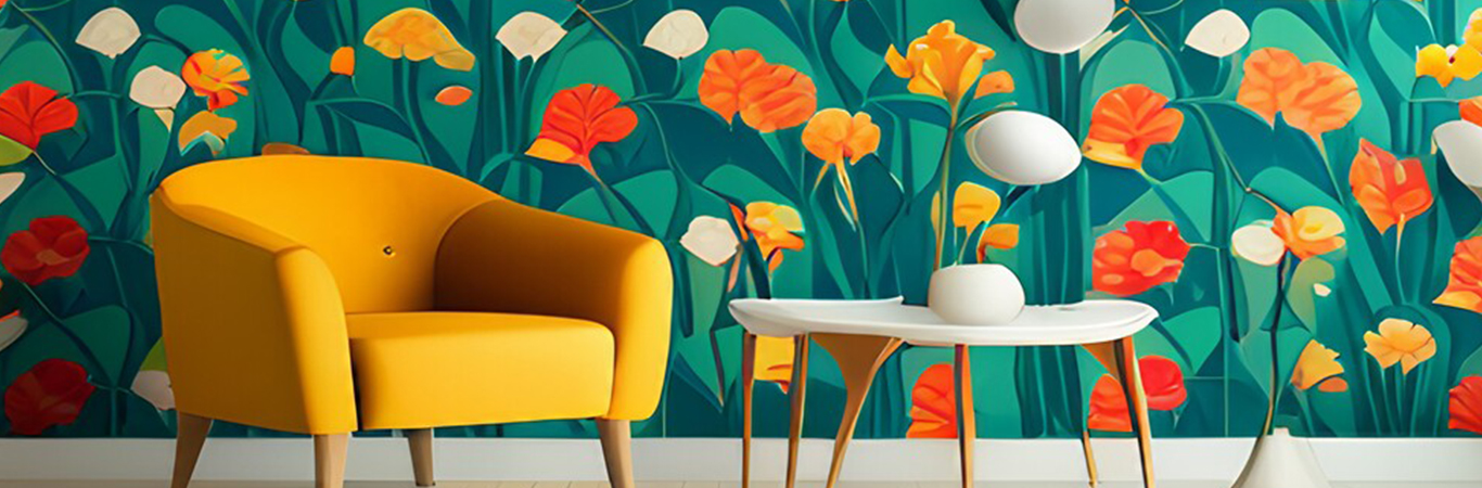 Use Paintable Wallpaper to Cover Ruined Furniture Tops