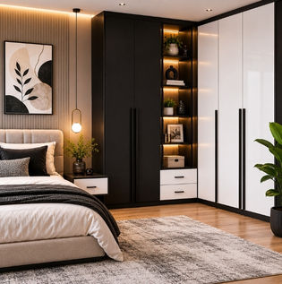 Black and White Wardrobe Colour Combination