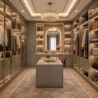 Glamorous Walk-in Wardrobe Design