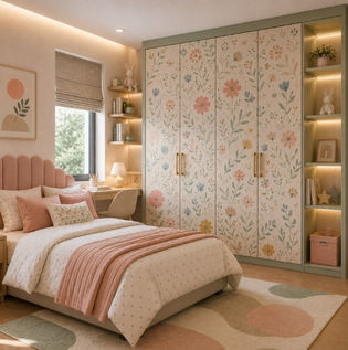 Wallpaper Wardrobe Design for Bedrooms