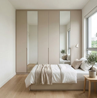 Sunmica Wardrobes with Mirrors for Small Bedrooms