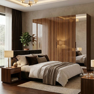 Wooden Sunmica Wardrobes for a Warm and Cozy Feel