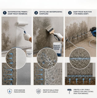 Internal Damp Wall Waterproofing Treatment