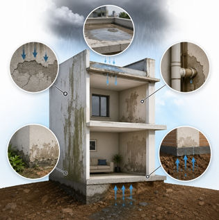 Common Causes of Wall Dampness and Seepage