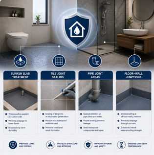 Bathroom Waterproofing and Leak Protection