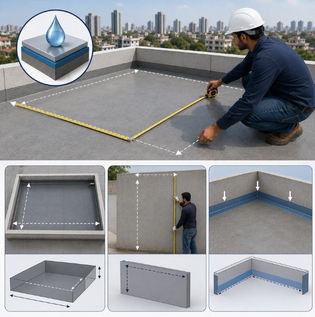 Measuring Area for Waterproofing Work