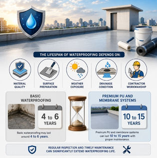 How Long Waterproofing Solutions Typically Last