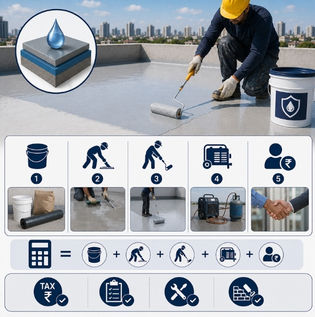 Calculating Waterproofing Material and Labour Costs