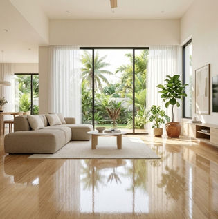Light Reflective Flooring for Brighter Interiors