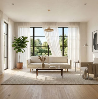 Light and Minimal Furniture for Airy Interiors