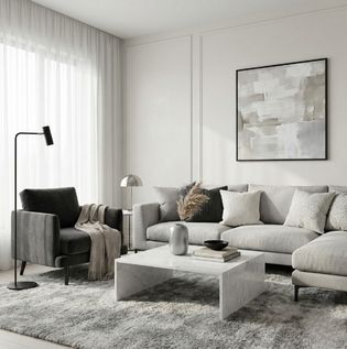 White and Grey for Effortless Sophistication