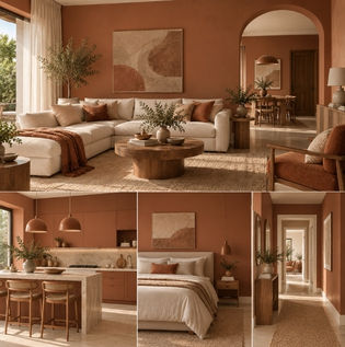 Whole Home Colour Palette Ideas Using a Single Colour Family