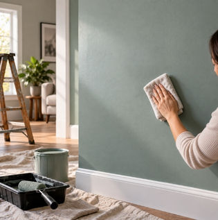Guidelines for Cleaning and Touching Up Fresh Wall Paint