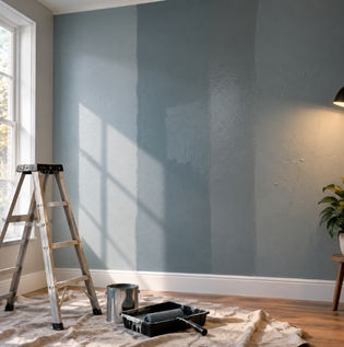 Normal Visual Changes on Fresh Interior Paint