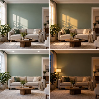 Color Maturation and Pigment Settling in Wall Paint