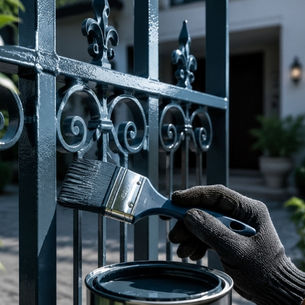 Why use enamel paint on metal? Benefits for gates, grills and railings