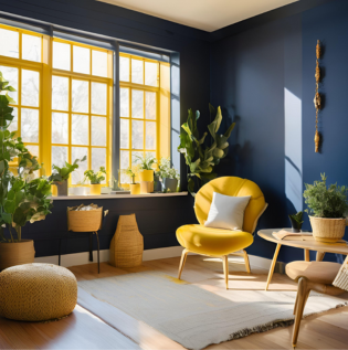 Bright Yellow Window Frame - Asian Paints