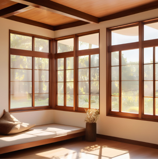 Timeless Brown Window Frame - Asian Paints