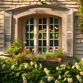 Classic Cottagecore Window Frame - Asian Paints