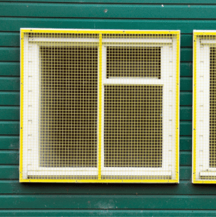 Yellow Coloured Window Grill - Asian PaintsGrill Colour Combination - 4