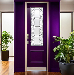 Royal purple wooden main paint colour idea - Asian Paints