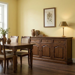 Lemon Yellow with Brown