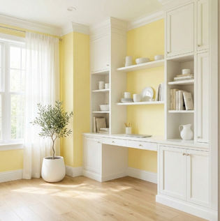 Lemon Yellow with White