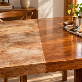 Uneven and Patchy Wood Coating Finish