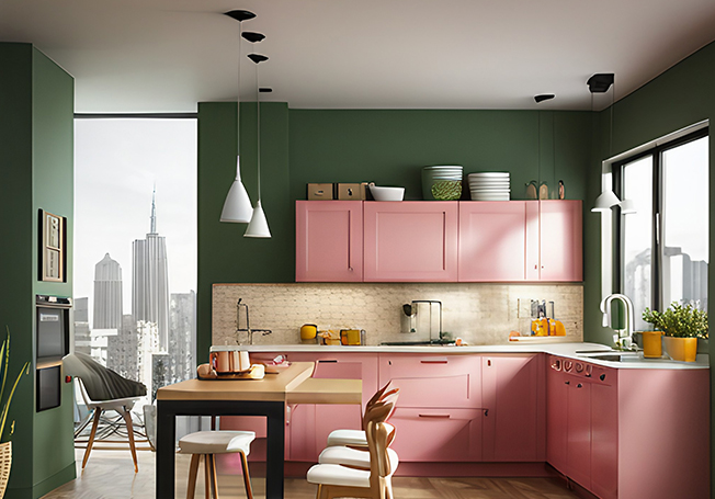 Vibrant kitchen colour combination for your space - Asian Paints