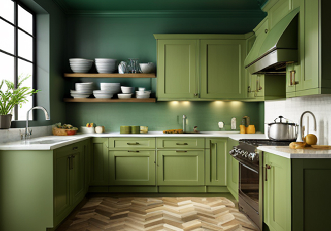 green-kitchen-colour