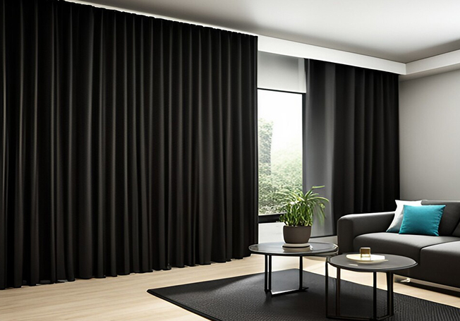 Blackout curtain design for your living room interiors - Asian Paints