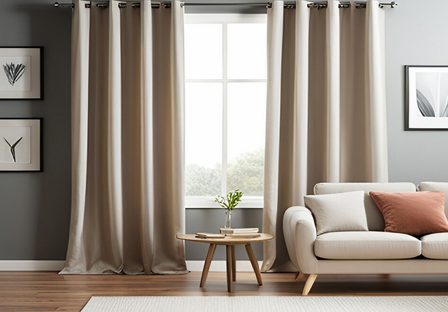 Elegant curtain design for your living room design - Asian Paints