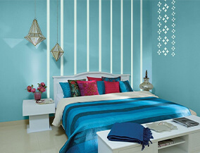 Greek Style Bedroom Wall Design - Asian Paints