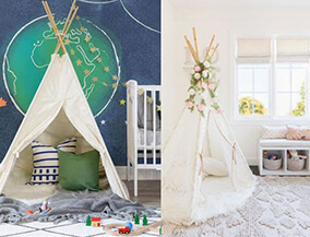 DIY teeepee tent for childrens bedroom - Asian Paints