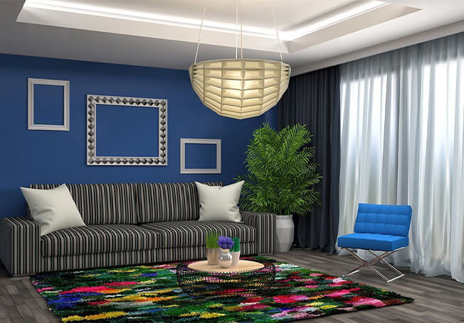Living Room Colours Design - Asian Paints