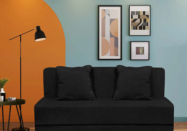 Cozy sofa bed design - Asian Paints