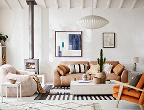 Warm & cosy living room interior design- Asian Paints