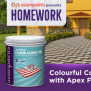 Color the floors and tile guard
