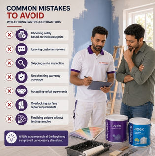 Common Mistakes When Hiring Painters
