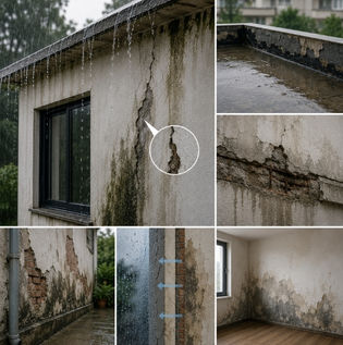 External Wall Seepage and Structural Moisture Problems