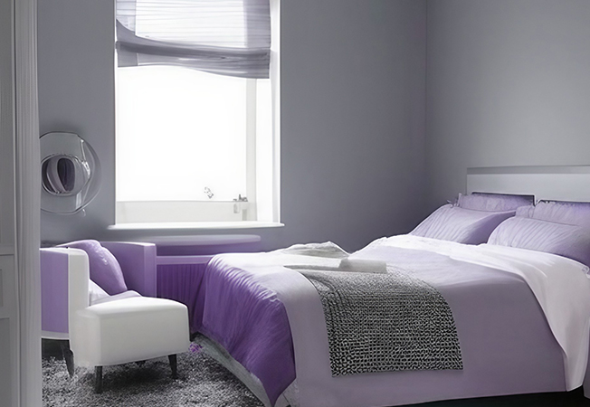 Grey & lilac paint colour ideas for the bedroom – Asian Paints