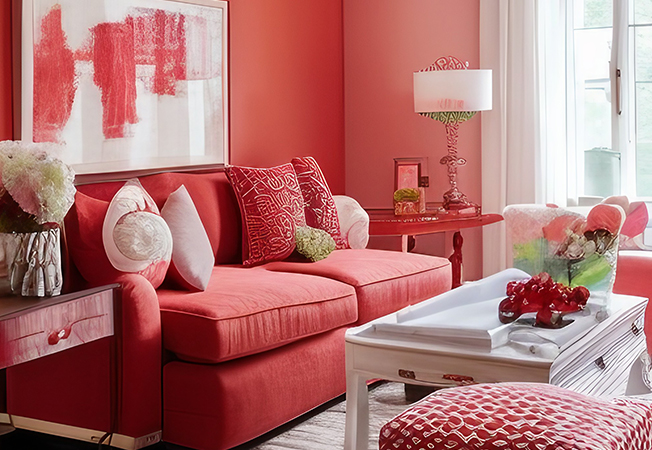 Peach & red colour combination ideas for your home – Asian Paints