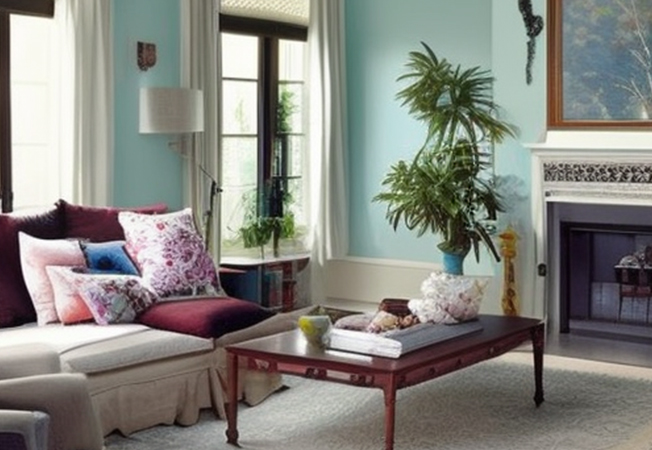 Beautifully painted living room – Asian Paints
