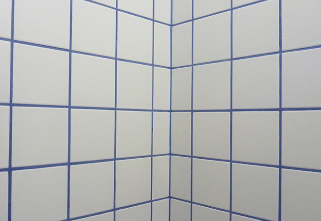 Blue White Grid Tiles Texture - Asian Paints