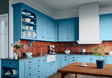 Attractive-Dining-Room-with-Blue-Cabinets-m