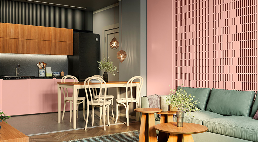 Pastel-Pink-Studio-Apartment-Space