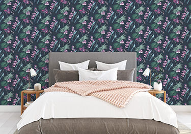 Cosy-Mater-Bedroom-with-Nature-inspired-Wallpaper-m